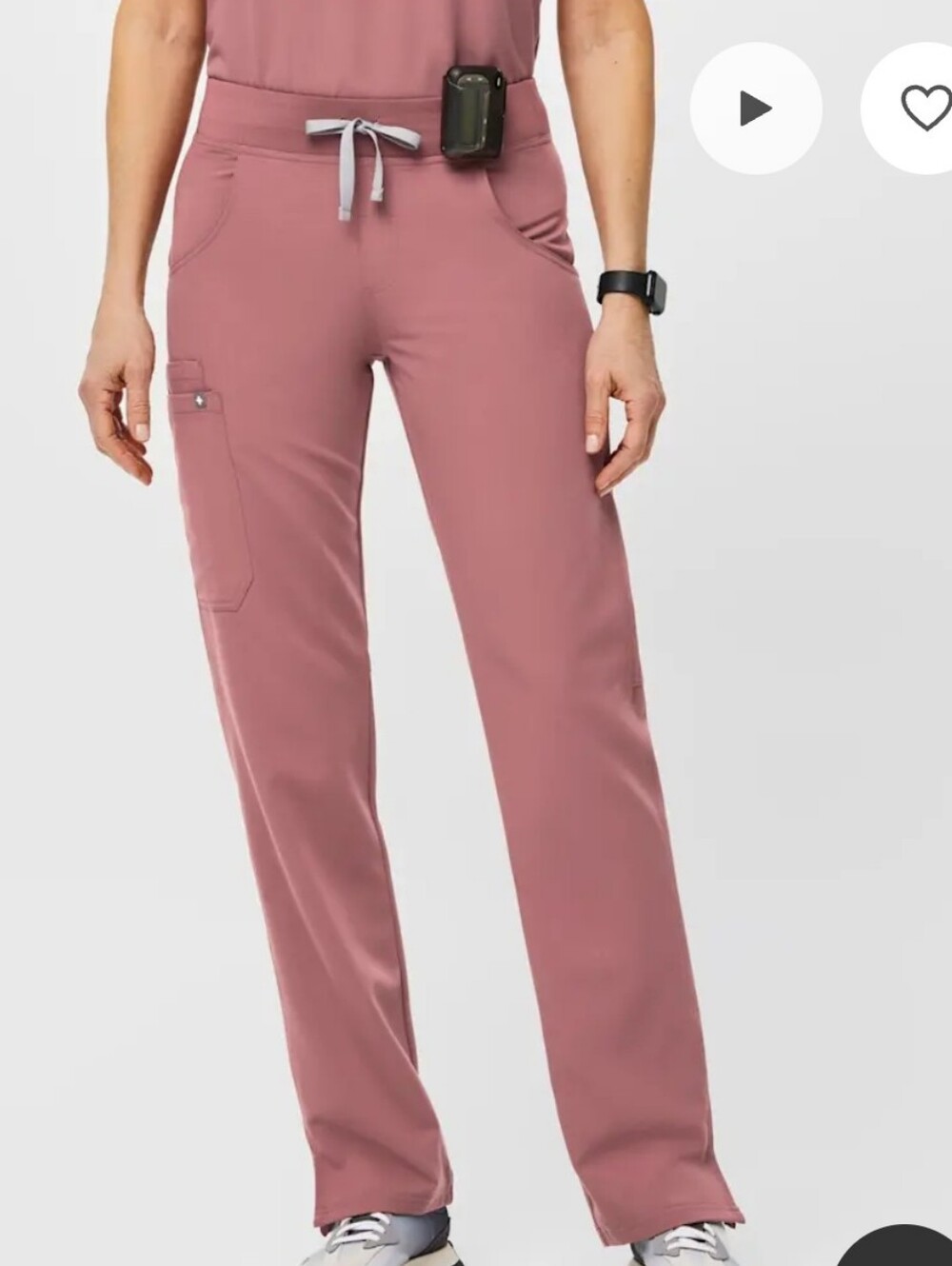 FIGS Kade Pants in Mauve Medium